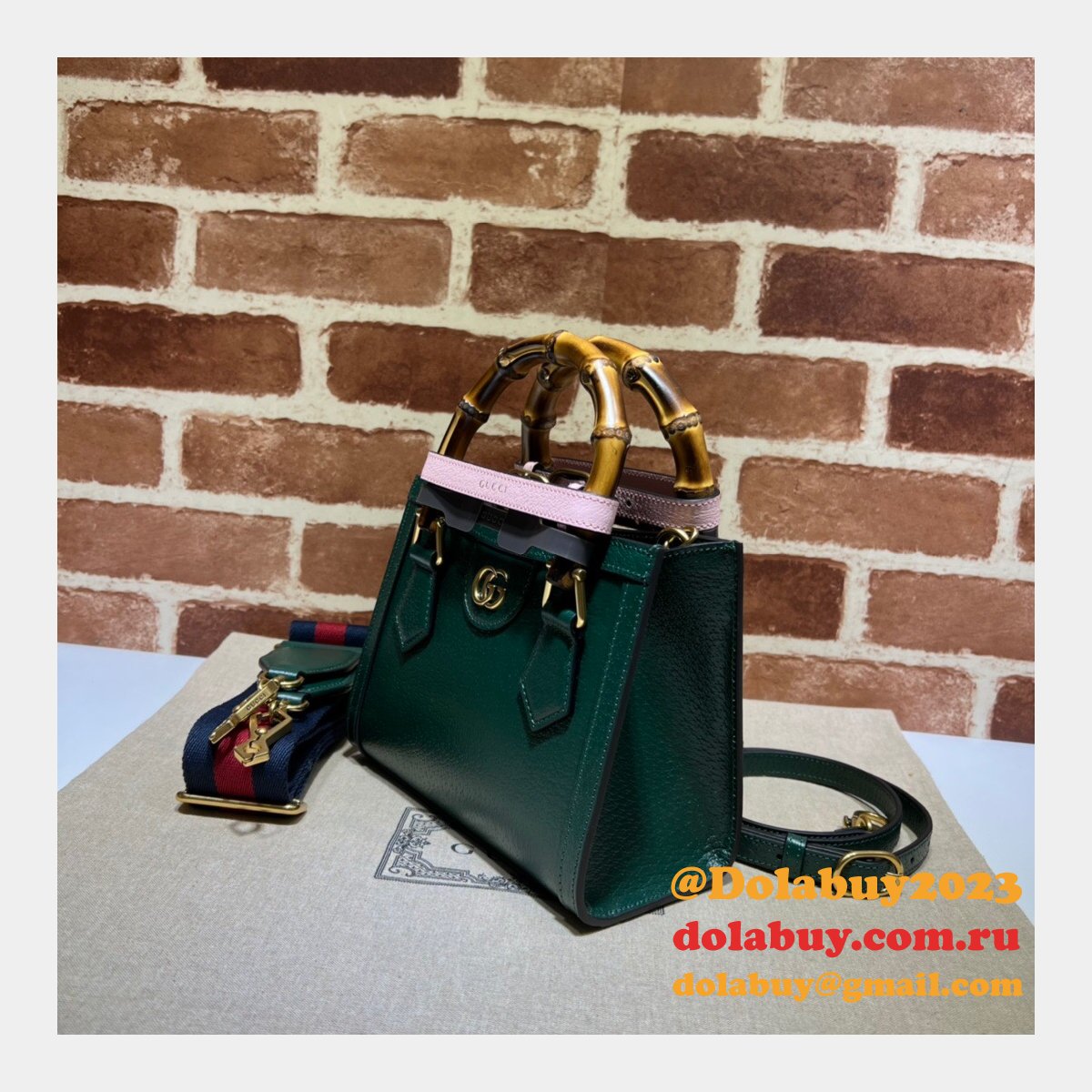 Gucci designer replica 702732 Diana mini tote bag leather