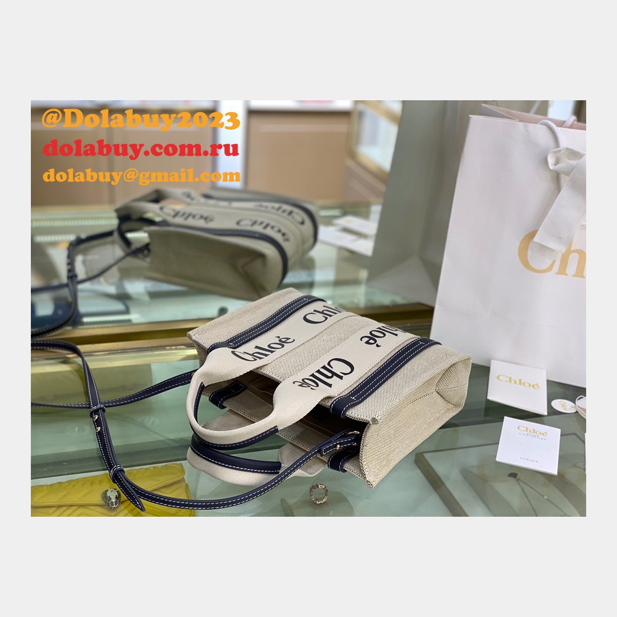 Best Quality Replica Chloe 1:1 Tote Woody dolabuy Bag 26CM