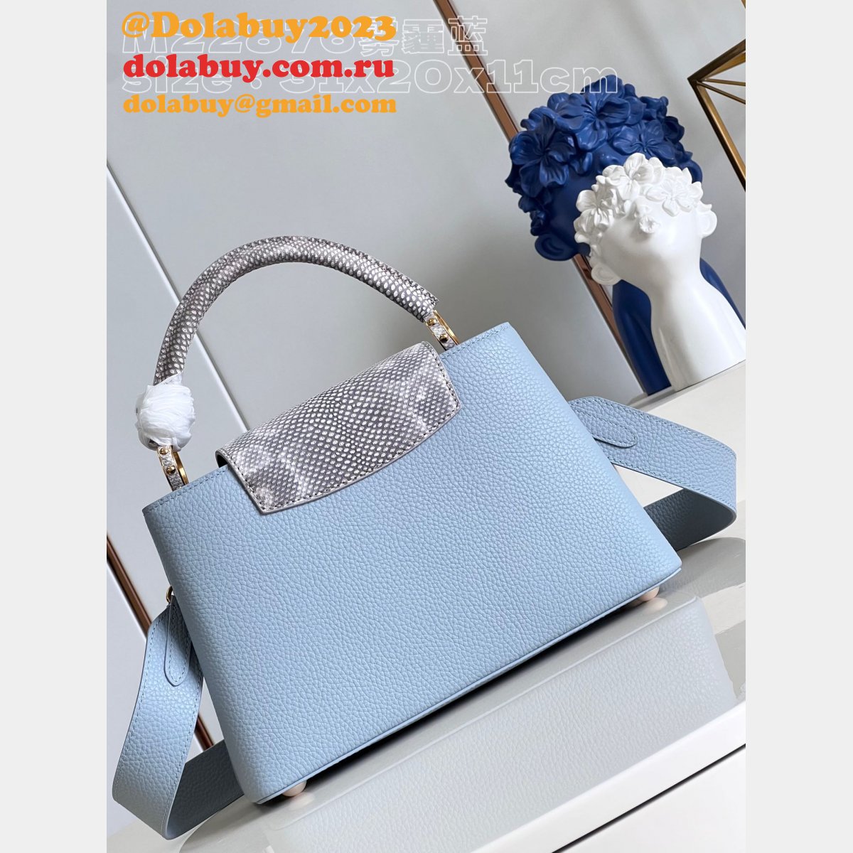 Capucines Replica Louis Vuitton Designer Discreet Best M22876 Bag