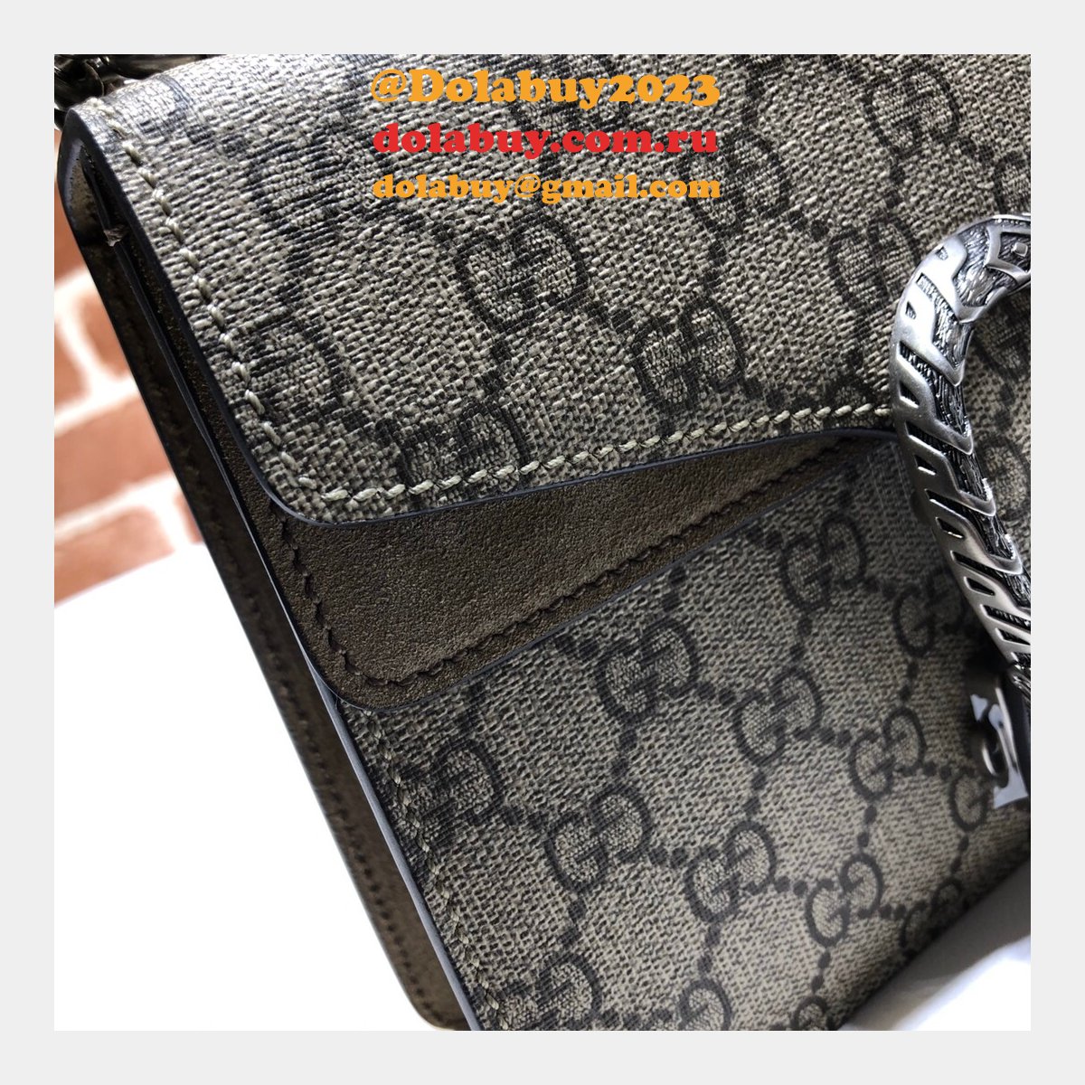 G*u*i high quality 421970 dionysus gg supreme mini beige bag