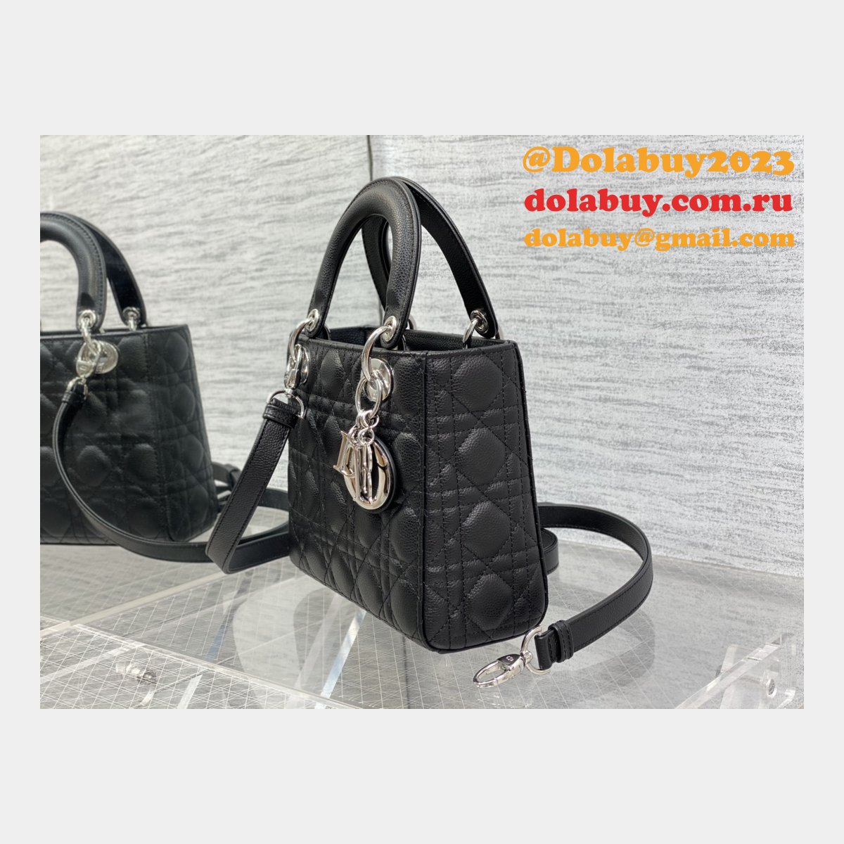 Wholesale DIOR lady 17/20/24CM calf togo leather bag