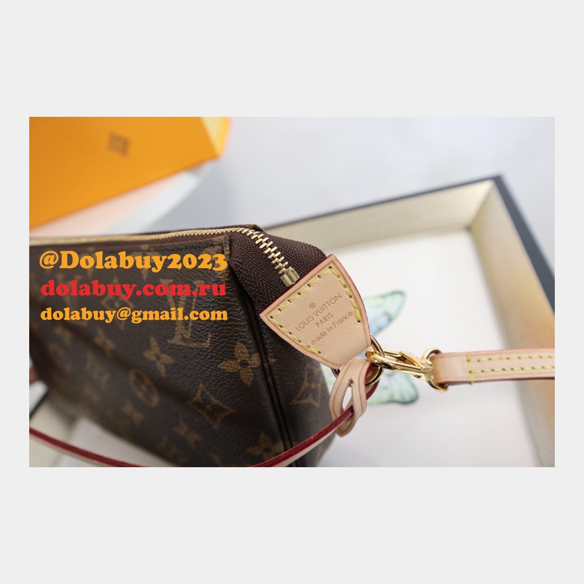 Cheap Louis Vuitton Pochette Accessoires Monogram in Marron M40712