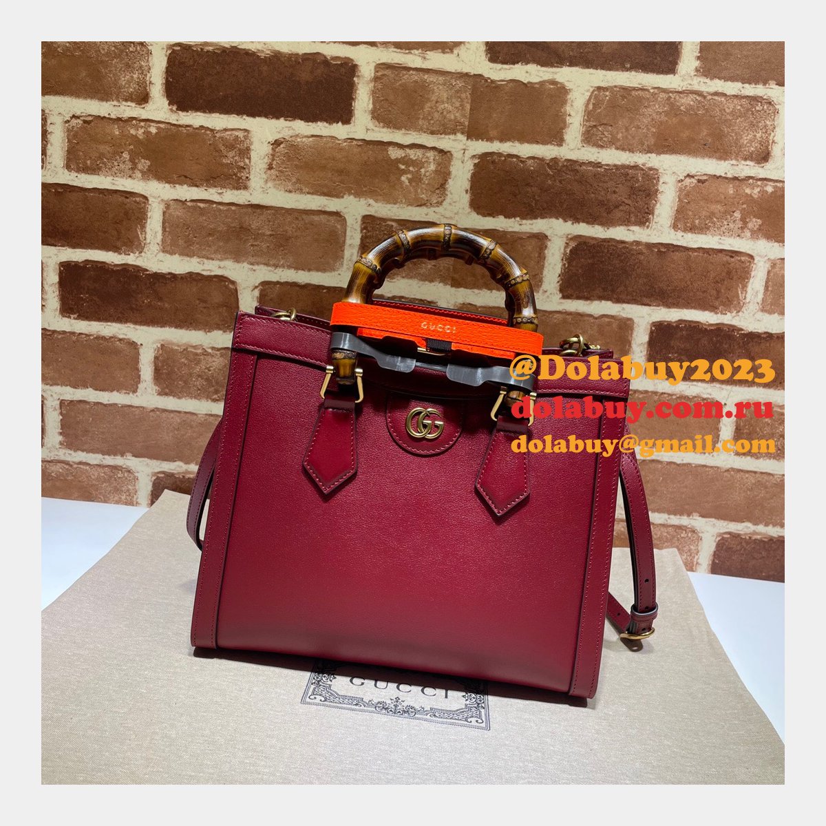 AAA Replica Designer Gucci 660195 Diana small tote leather Handbags