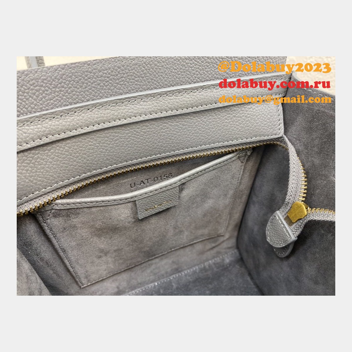 Celine Replica Luggage nano shopper handbag Shoulder Gray bag