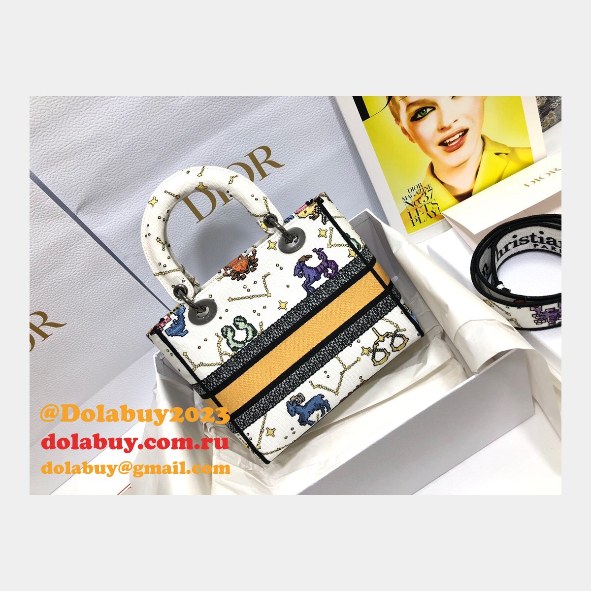 High Quality Designer Lady Dior 24cm Replica Handbags