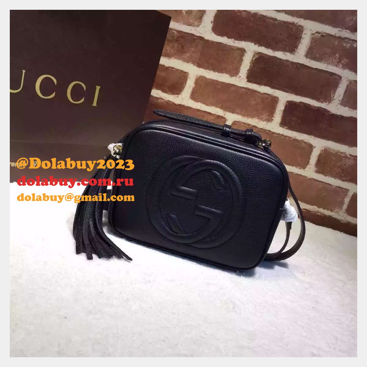 aaa+ G*u*i replicas soho small leather disco 308364 bag