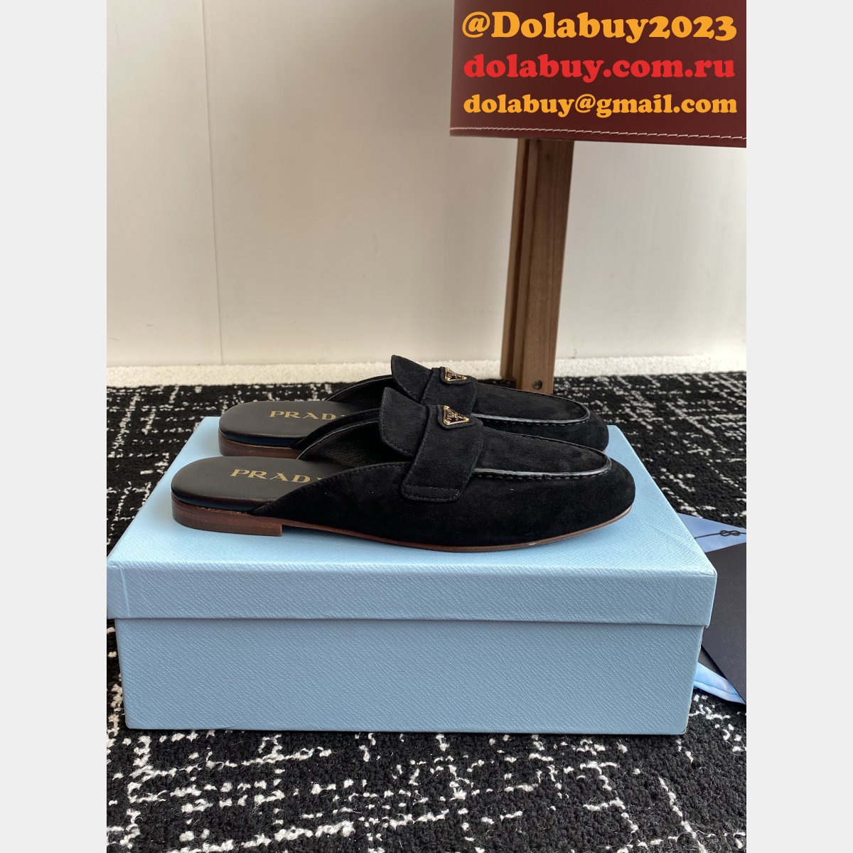 2025 Top Quality Prada Suede Slippers