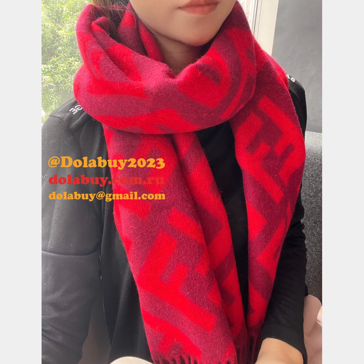 Designer Knockoff Fendi Cashmere Scarf