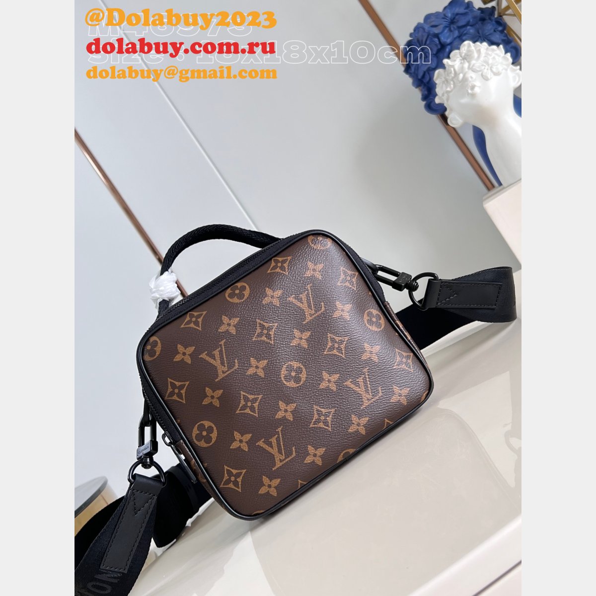 Quest Messenger Monogram Macassar M46973 Knockoff Men Louis Vuitton Bag