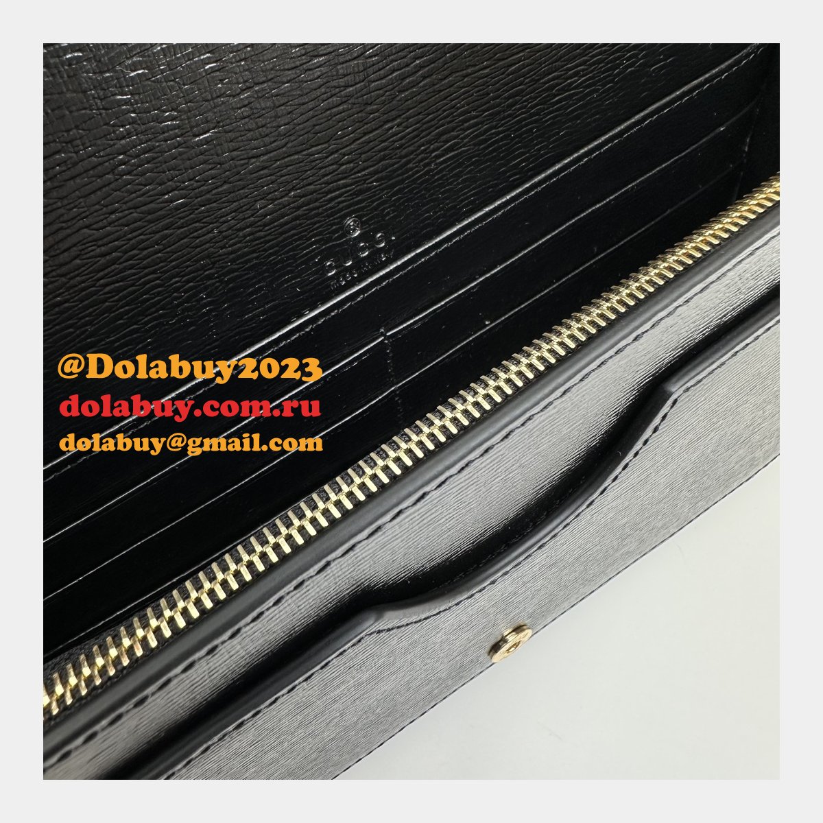 Chain Wallet Inspired Gucci Script 772643 Knockoff Bag