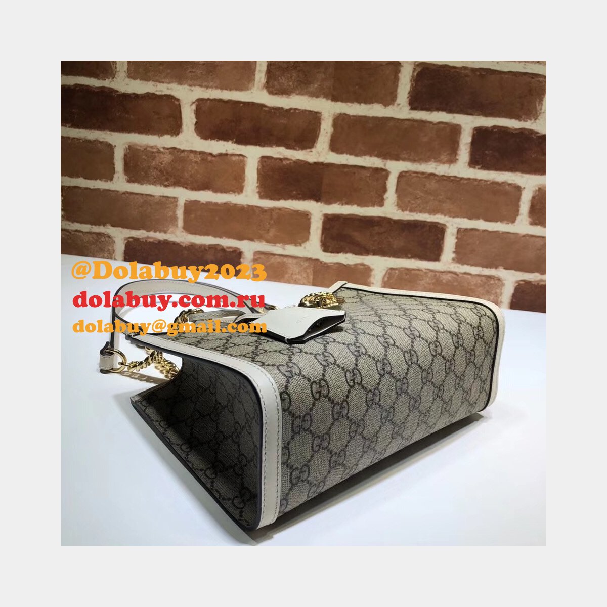 UK Gucci Replica GG Supreme Padlock Small Shoulder 498156 Bag
