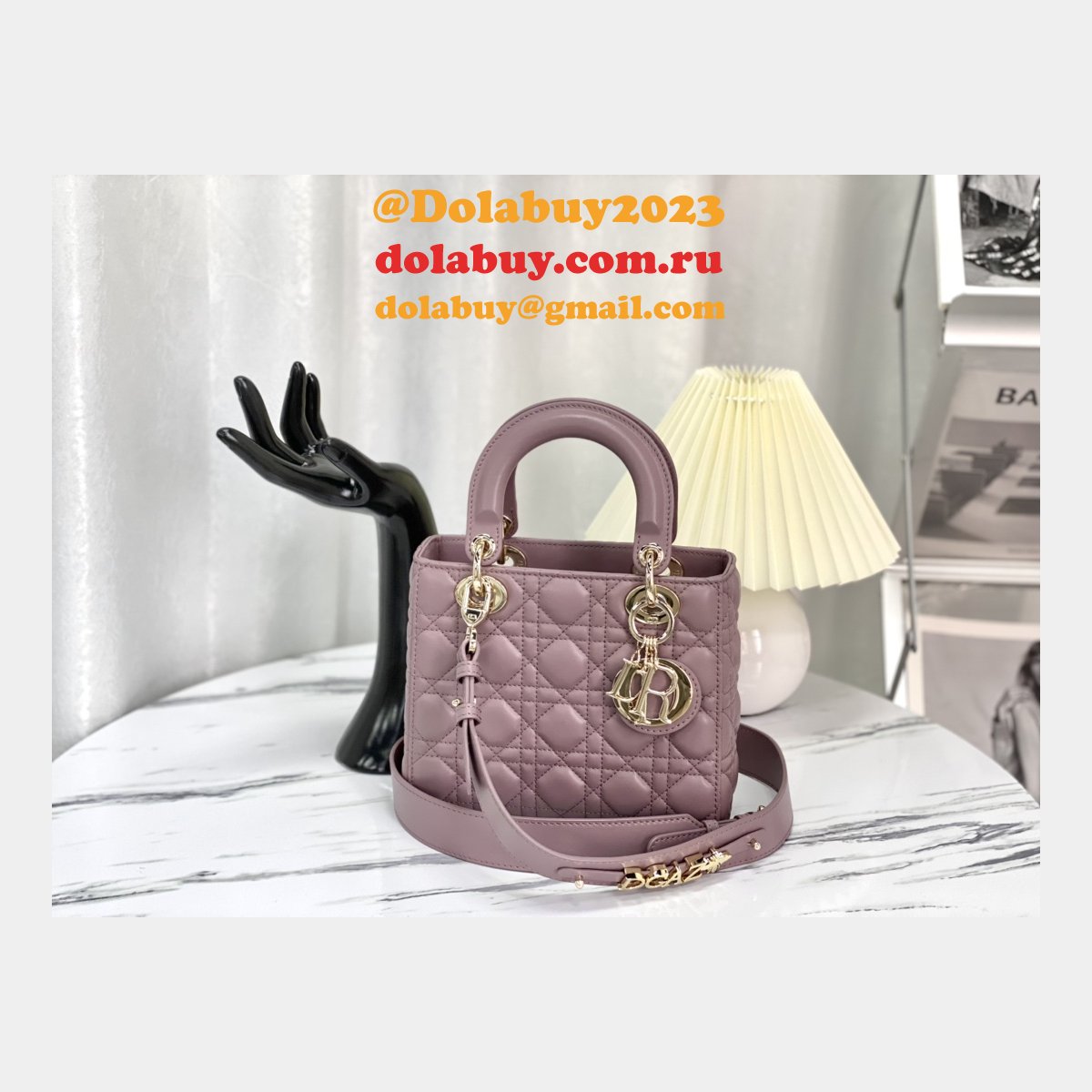 Perfect DIOR lady lambskin 20CM HANDBAG Inspired
