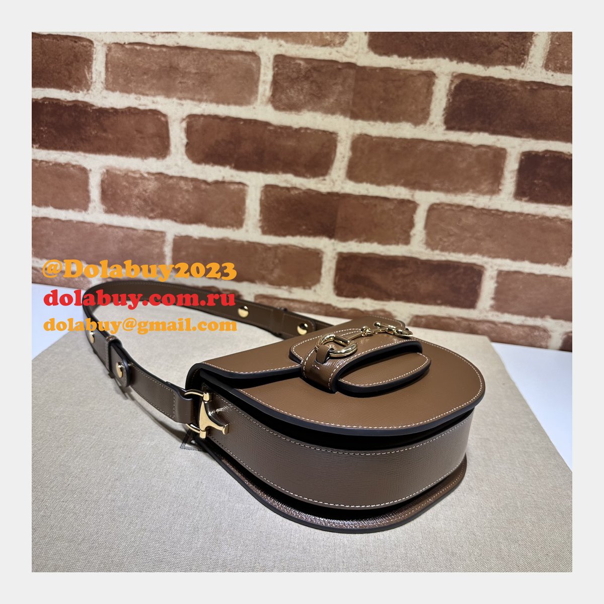 Gucci Knockoff Horsebit 1955 Crossbody Rounded 760191 AAA+ Bag