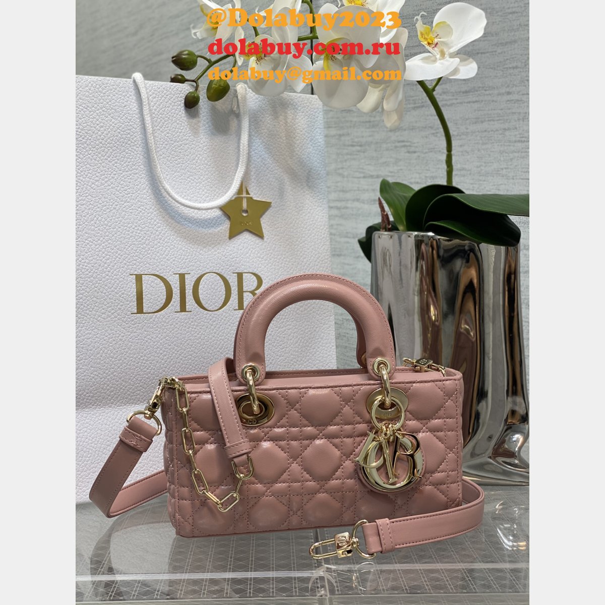 Best Website Dolabuy Top Quality Replica Dior D-joy 22.5cm Bag