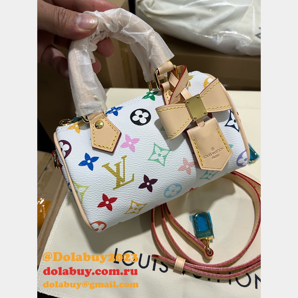 LV x TM Nano Speedy New 2025 M13391 Louis Vuitton Replica Bag