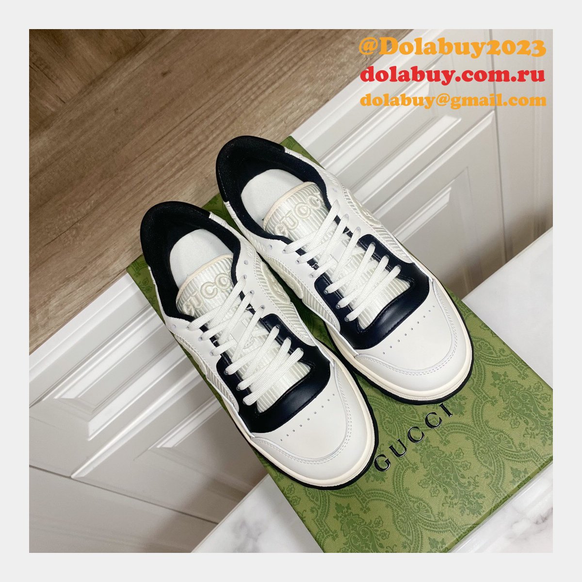 G*u*i replica inspired mac80 leather low-top sneakers 1:1 mirror shoes