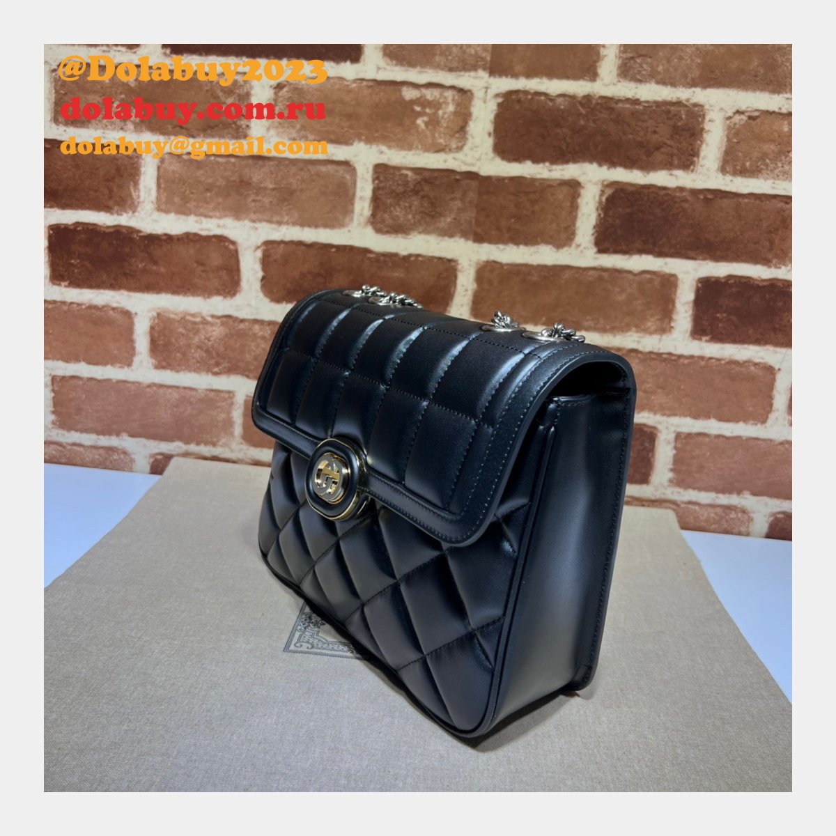 G*u*i designer deco chain shoulder 740834 replica bag