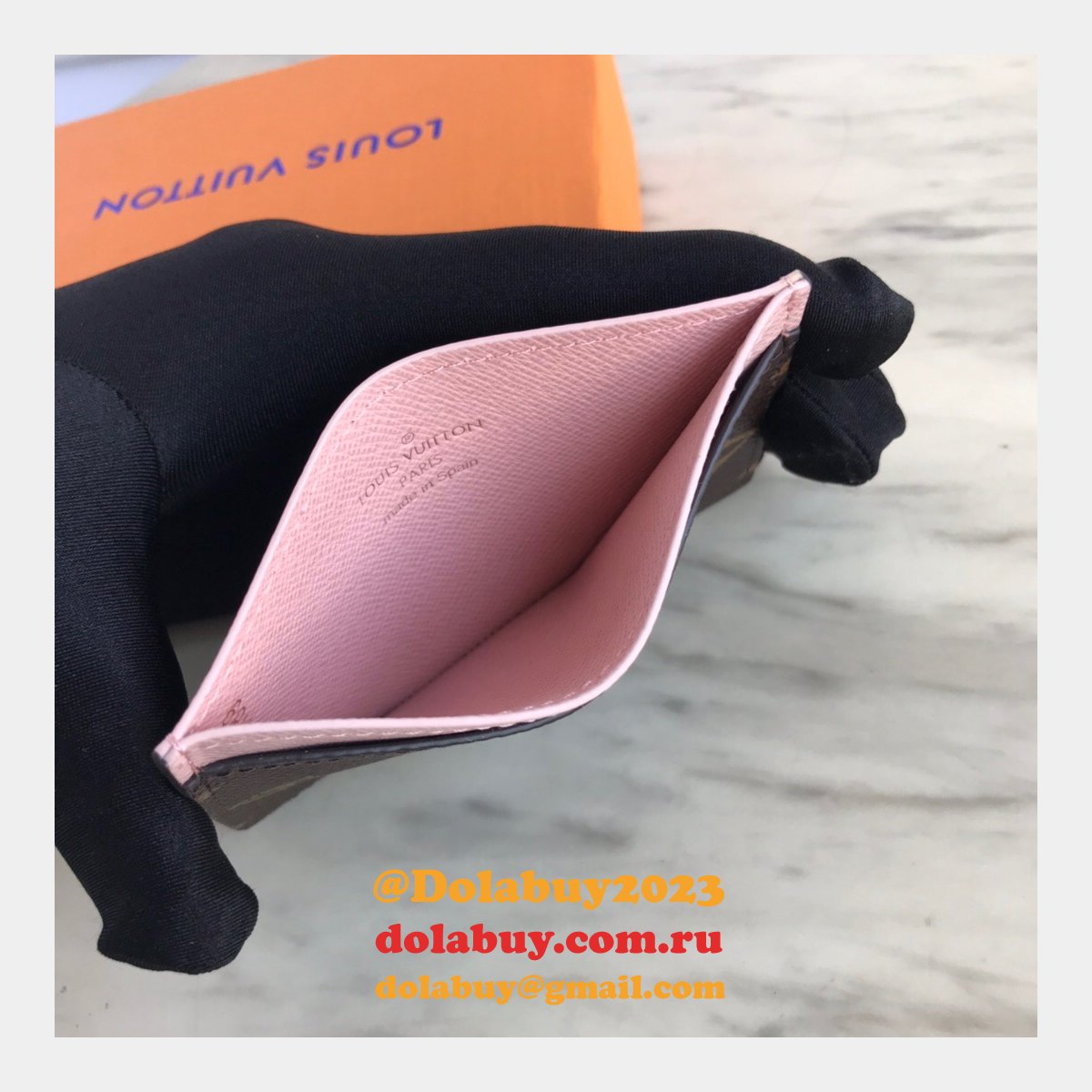 Knockoff LV Card Holder Monogram Canvas M61733