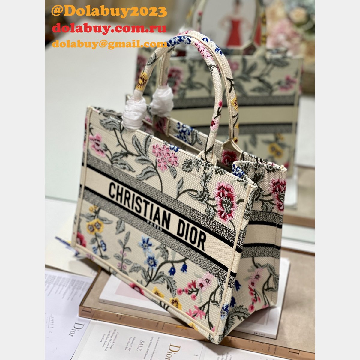 Designer Christian Dior AAA+ Replica CD Book Tote Bags