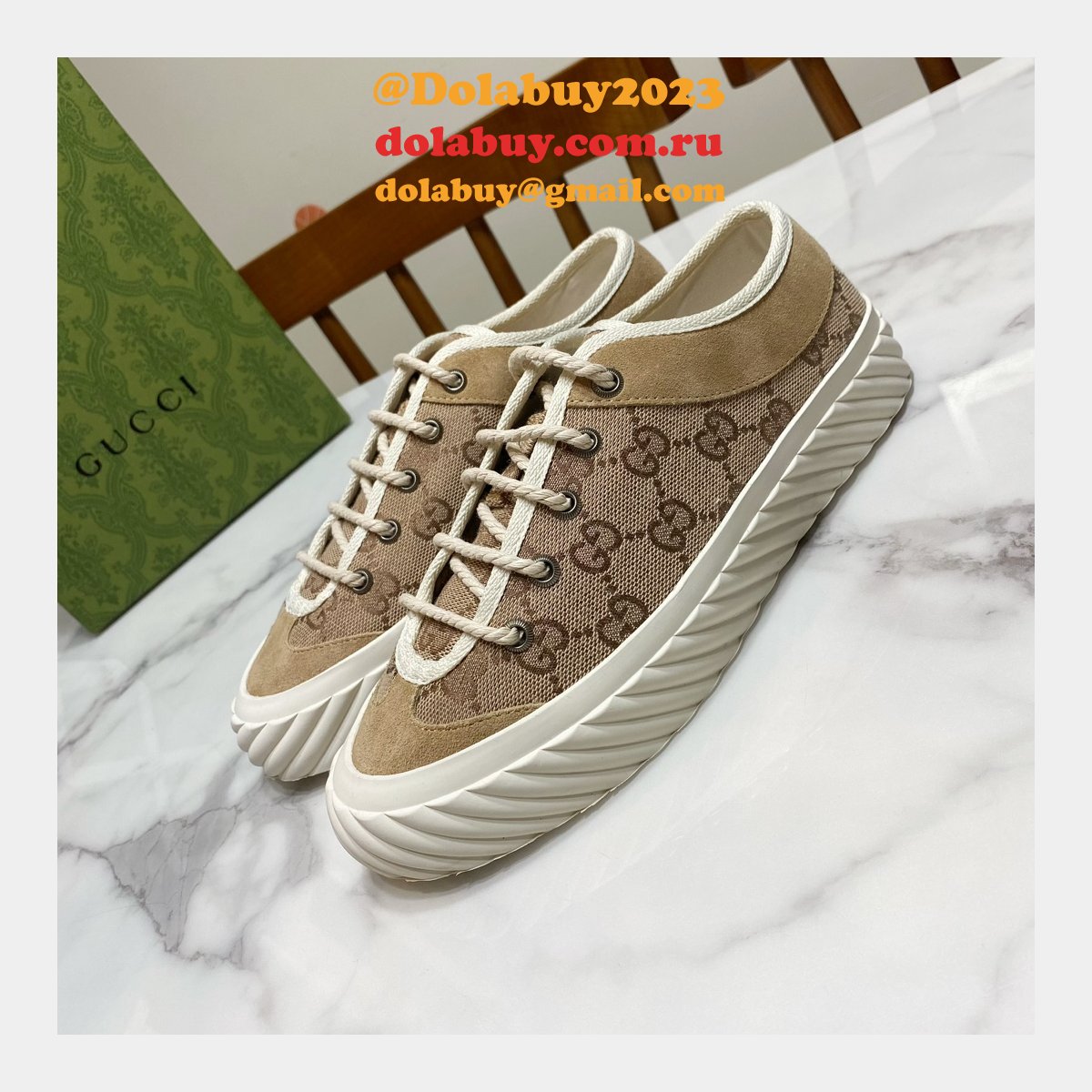 perfect dolabuy 1:1 mirror replica G*u*i gg canvas shoes