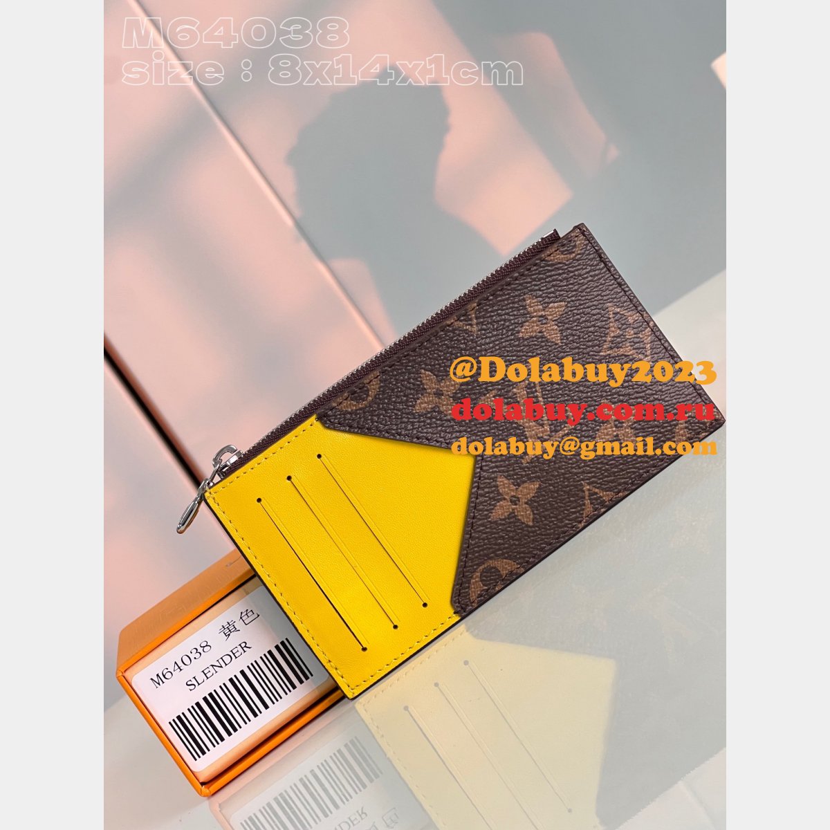 Coin Card Holder Damier Graphite M64038 LV Knockoff Bag