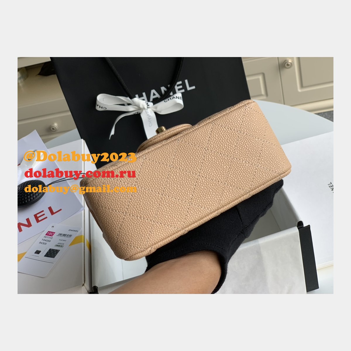 CC 7 Star CF 17CM Classic Flap Apricot UK Bag