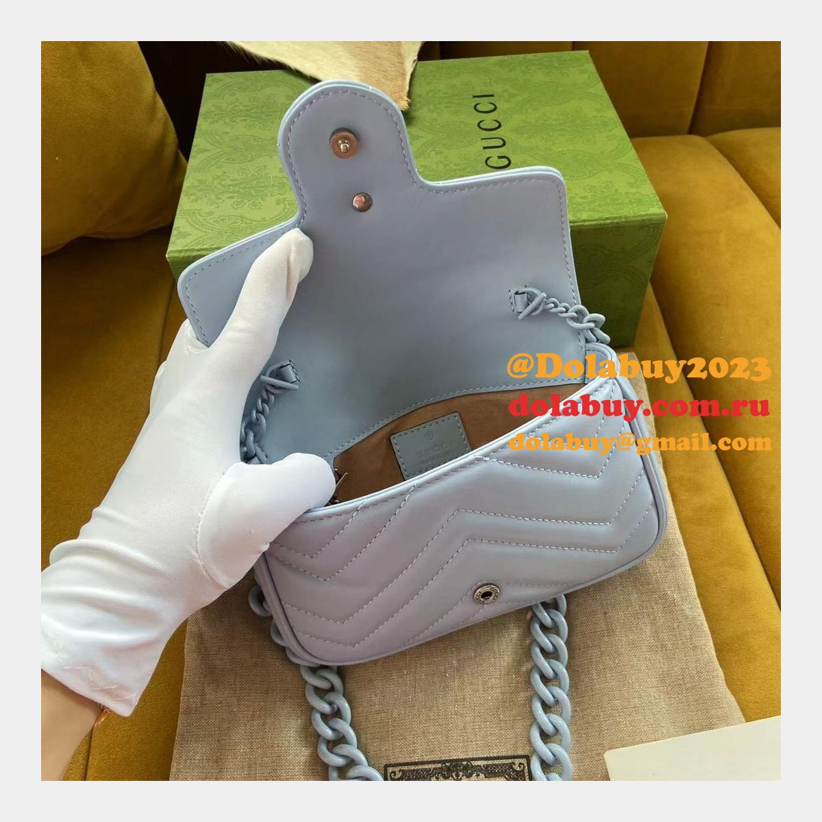 knockoff G*u*i gg marmont matelassé leather super 699757 bag