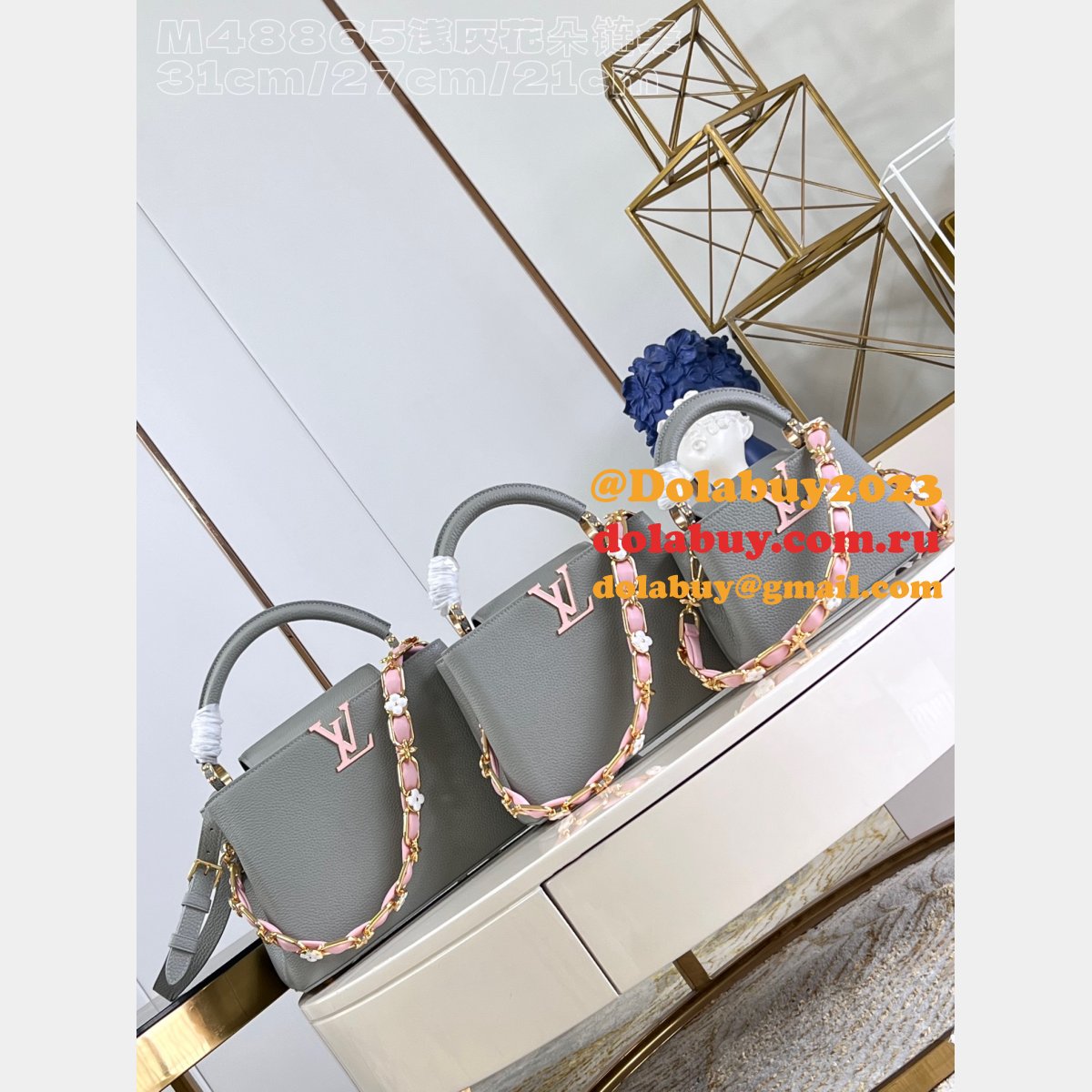 The Capucines Replica Top Quality Taurillon Louis Vuitton M48865 Bag