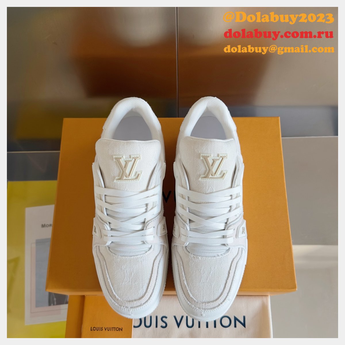 Top Quality LV Knockoff Shoes Trainer Sneaker Wholesale