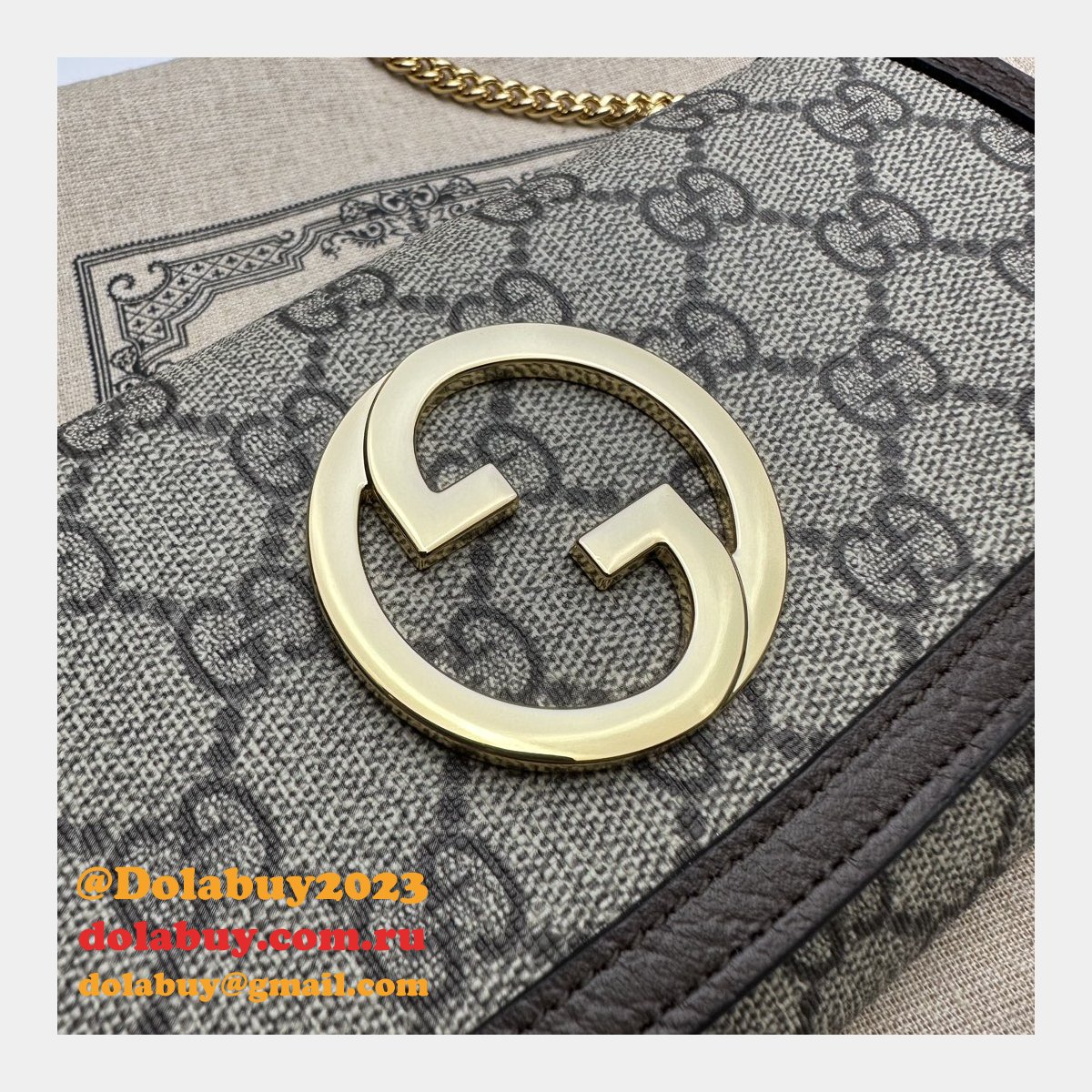 blondie chain wallet 725215 replica G*u*i luxury bag