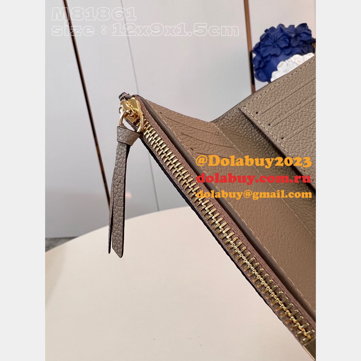 Victorine Wallet Bicolor M81861 Fake Louis Vuitton Gray Bag