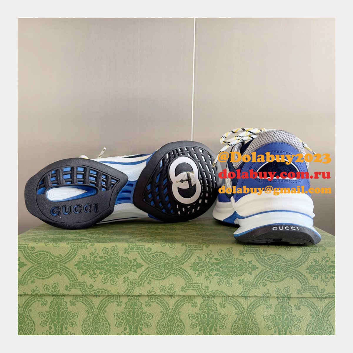 Luxury Designer gucci men RUN TRAINER shoes