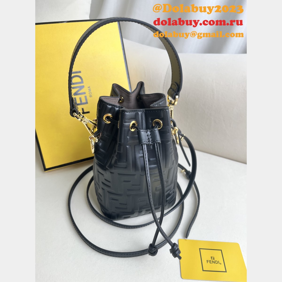 Top Quality Wholesale Fendi Mon Tresor FF small BUCKET BAG