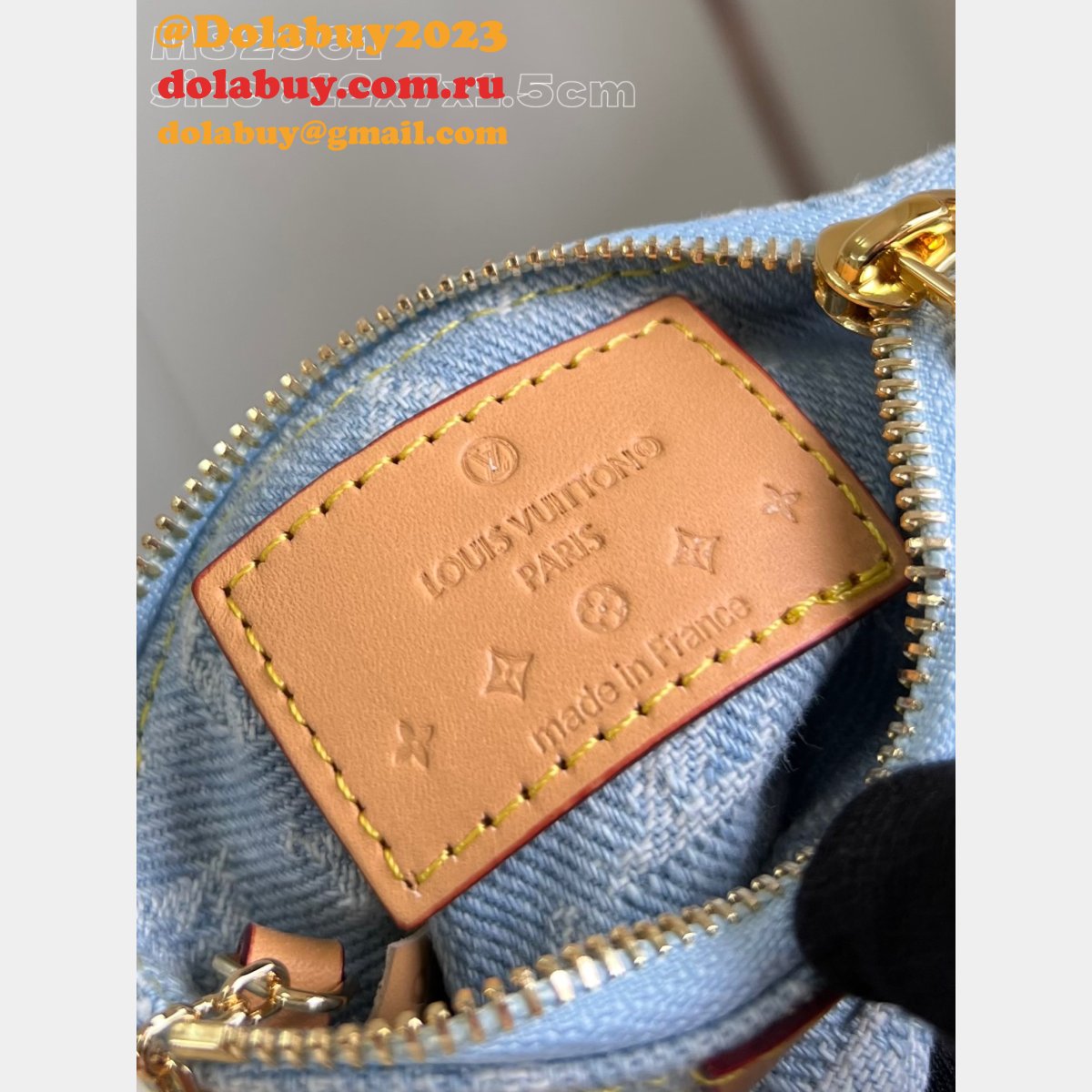 Key Pouch Monogram Denim M82961 7 Star Louis Vuitton Replica Bag