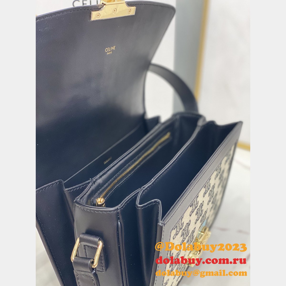 Celine High Quality Triomphe teen 18.5cm 188423 Cheap Bag