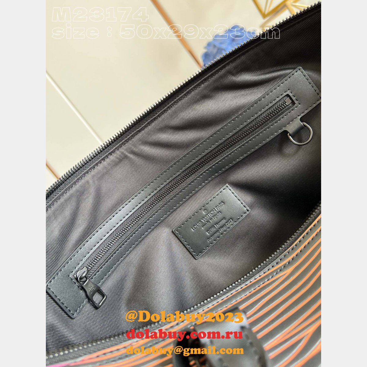 Designer M23174 Fake Travel Keepall Bandoulière 50 A05 Louis Vuitton Bag