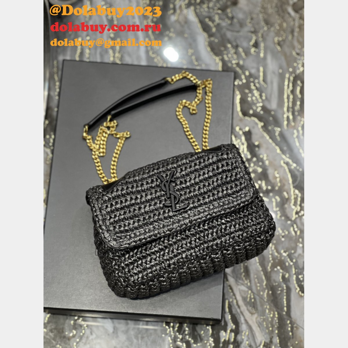 Quality YSL Niki Weave Bag Replica 22/28cm 633151/633158