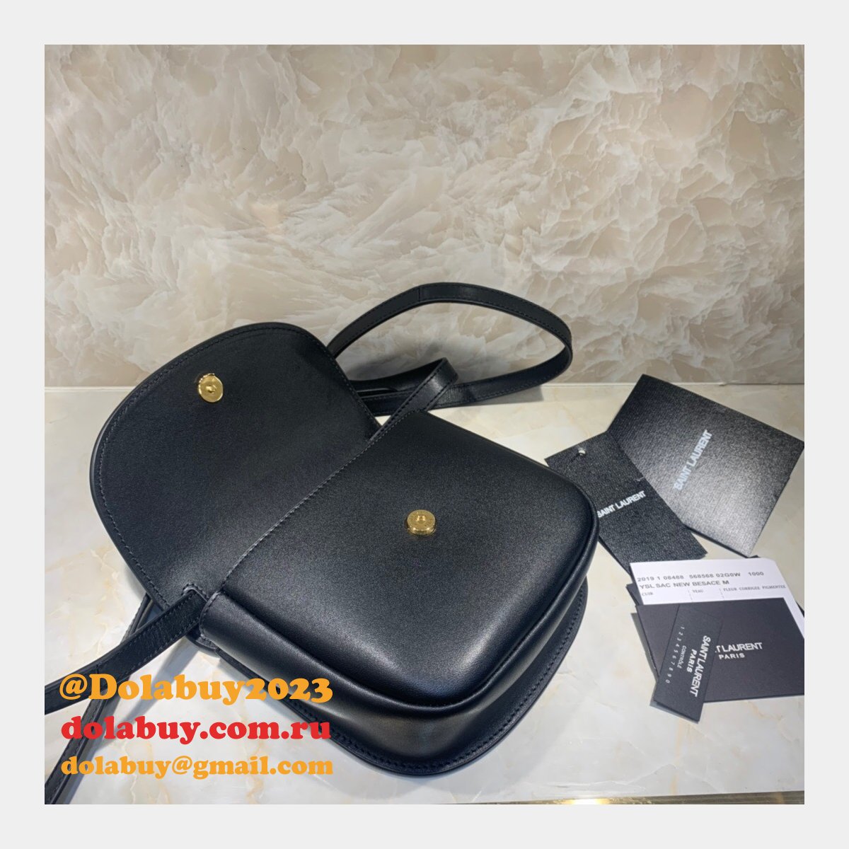 YSL Luxury Kaia small satchel 619740 smooth leather