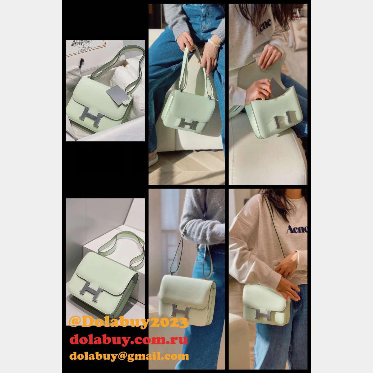 News Best Replica Hermes Mirror Single Compartment 23CM Epsom Bags