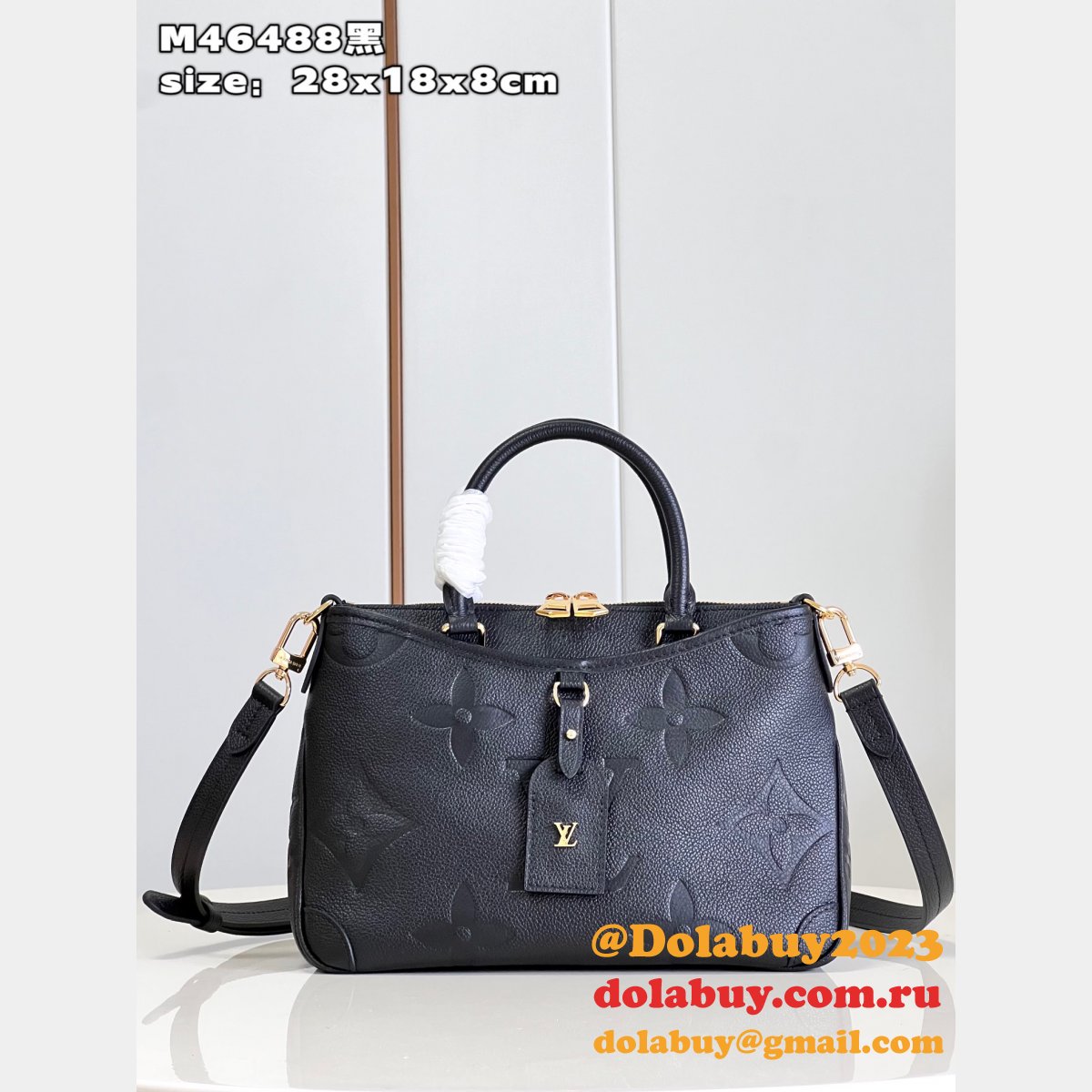 Trianon Louis Vuitton Knockoff M46503/M46488 Monogram Empreinte Bag