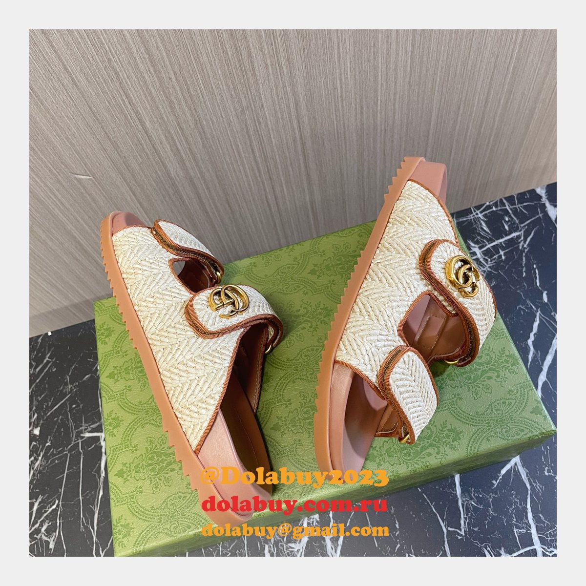 Top Quality gucci 1:1 Mirror women SANDAL
