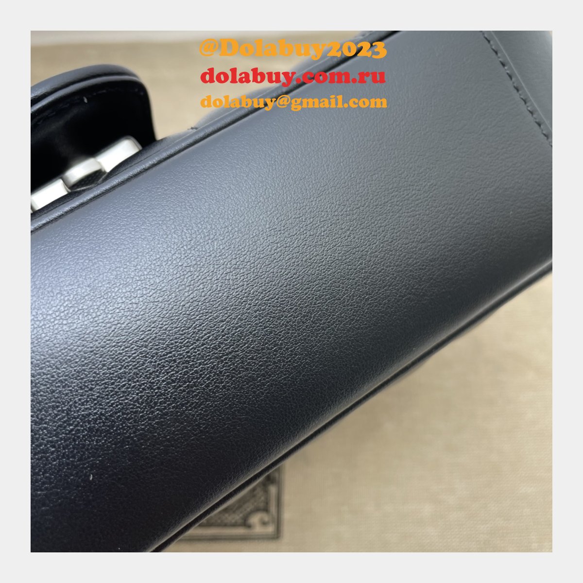 Gucci Designer Copy GG Marmont Matelassé 446744 Black Bag