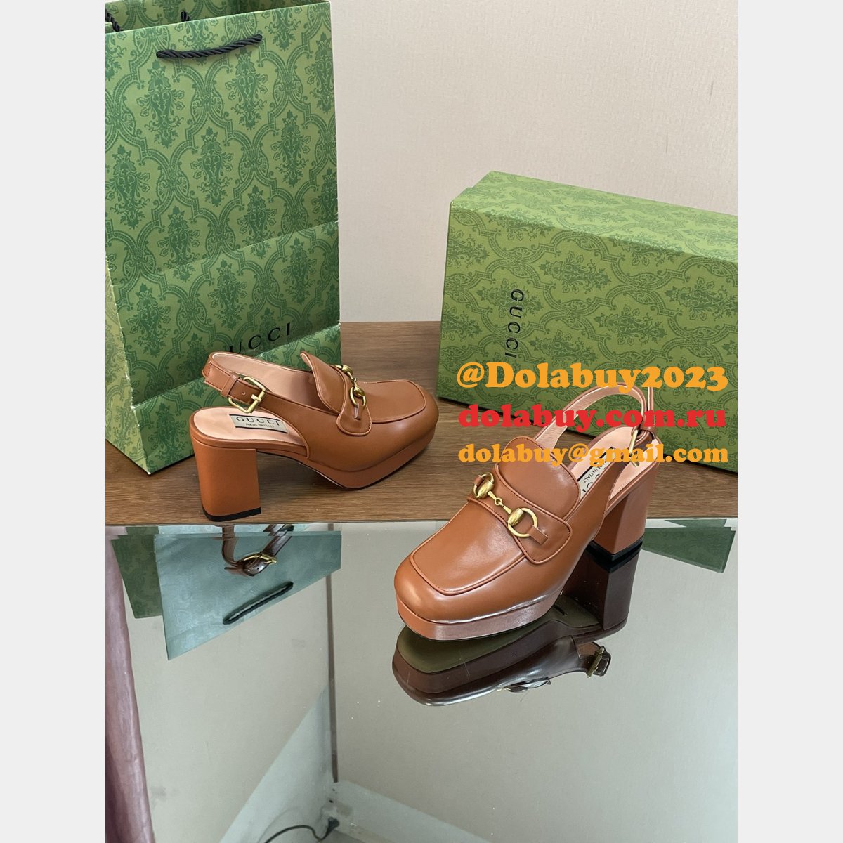 lady horsebit gg G*u*i replicas slingback pumps shoes