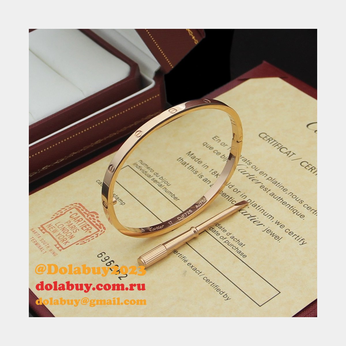 Cheap 1:1 Mirror Cartier love Bracelet Wholesale