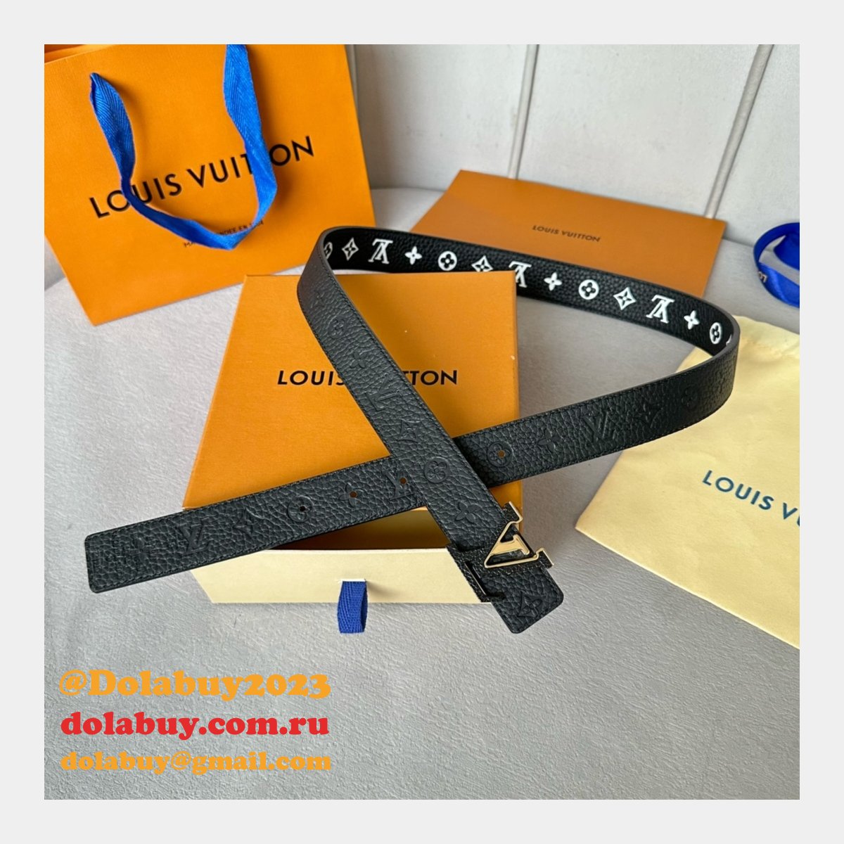 Duplicate LV Iconic 30mm Reversible Belt