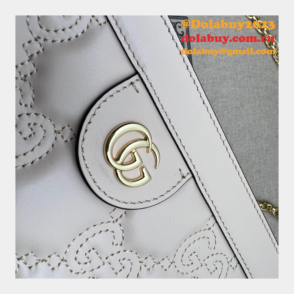 1:1 replica G*u*i 702200 gg matelassé leather shoulder bag designer bags