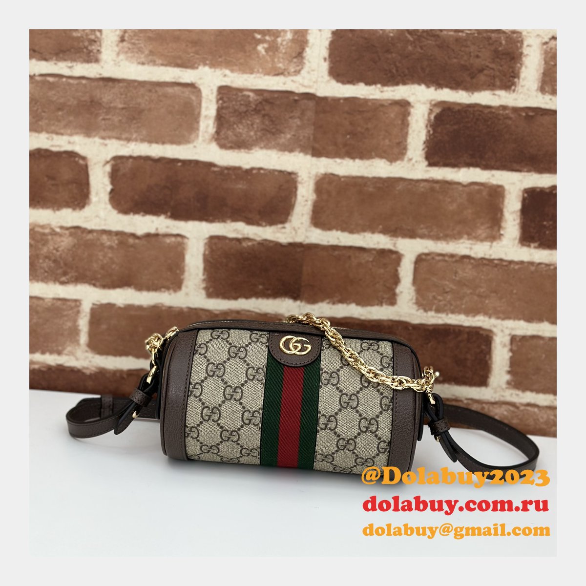 G*u*i designer ebony supreme 795208 ophidia mini shoulder fake bag