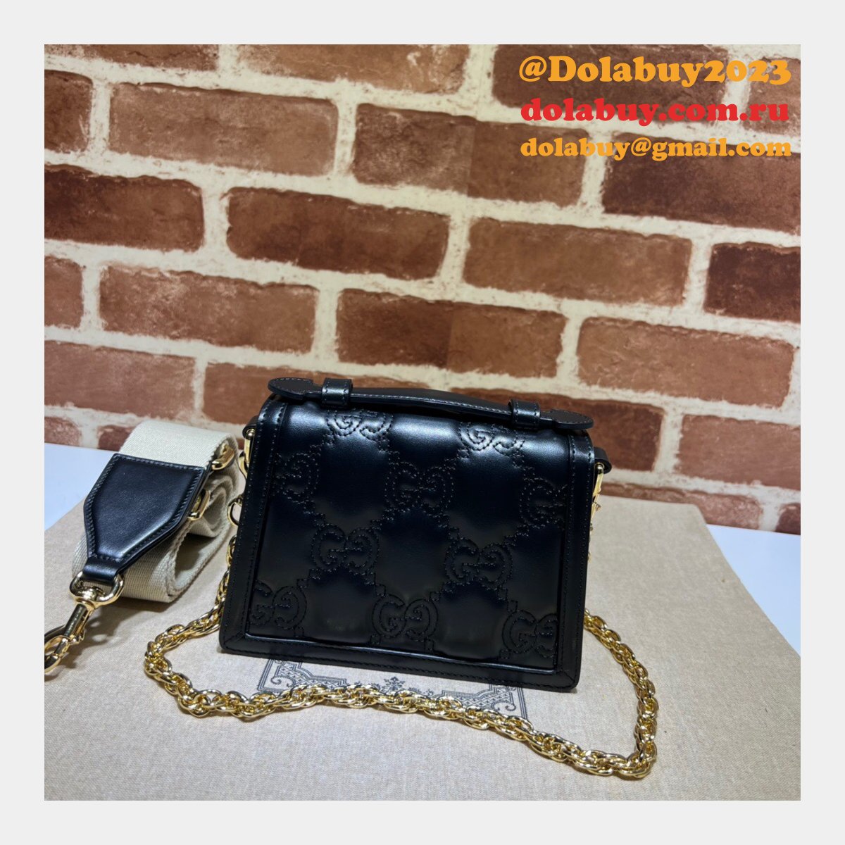 Gucci Fashion GG matelassé 724499 top handle Replica bag
