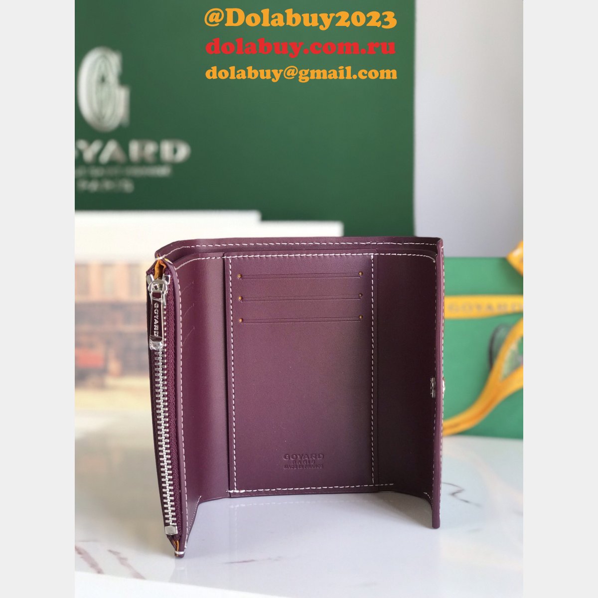 Top Quality Goyardine Saint-Gabriel wallet