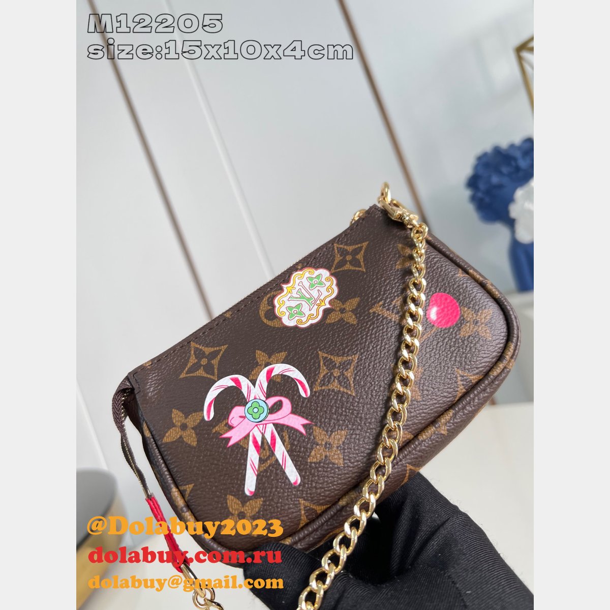 Louis Vuitton Wholesale Pochette Accessoires Monogram M12205 Luxury Bag